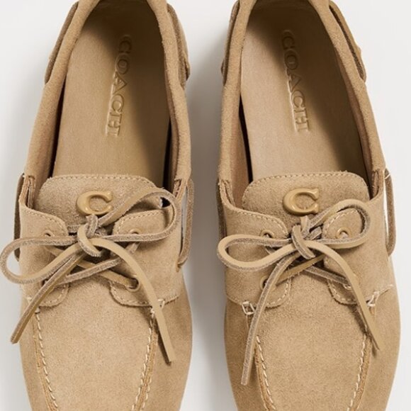 COACH Sculpted C Boat Shoe, Sand Color, Size 8 <Never Been Worn> - Picture 1 of 6